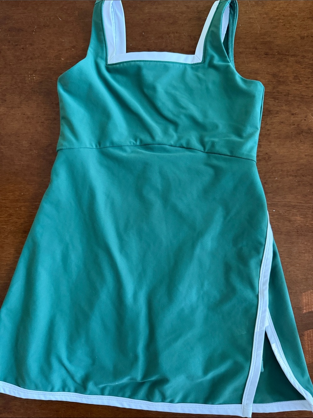 Old Navy green Dress with White Trim - Girls Casual Tank Dress
